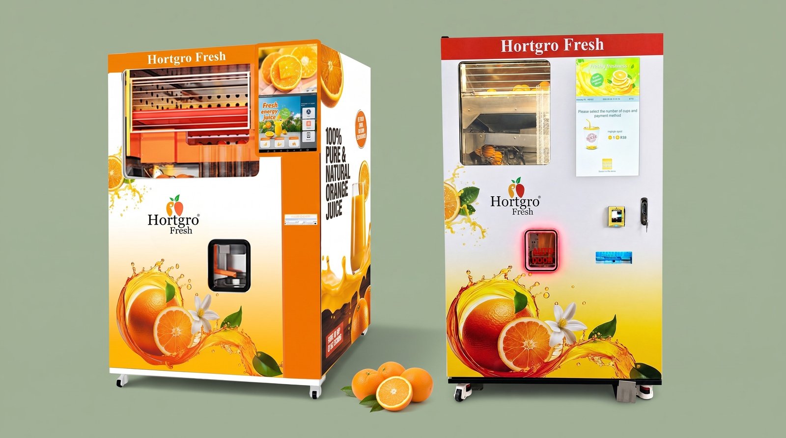Hortgro Fresh smart juicer with fresh orange juice
